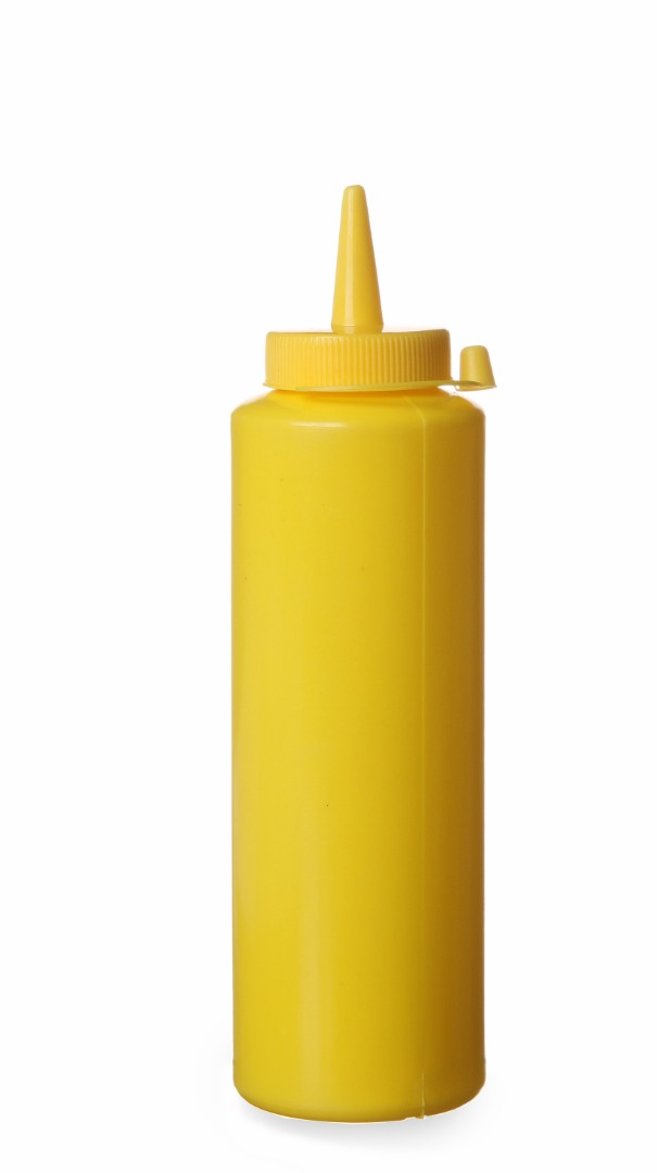 Mērču pudele-dozators 700 ml dzeltens
