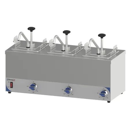 Apsildāms dispensers 3 x GN 1/6