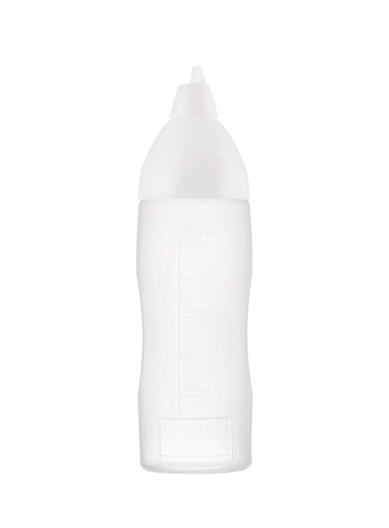 Mērču pudele-dozators balts 350 ml